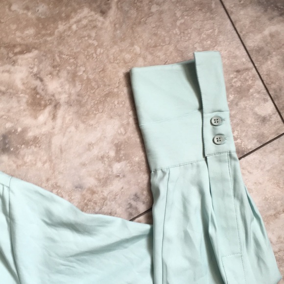 BYRON BYRON LARS MINT TWIST FRONT DRESS SHIRT SIZE 16 EUC - Picture 6 of 11